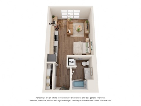 bedroom floor plan of a 2103 sq ft  apartment